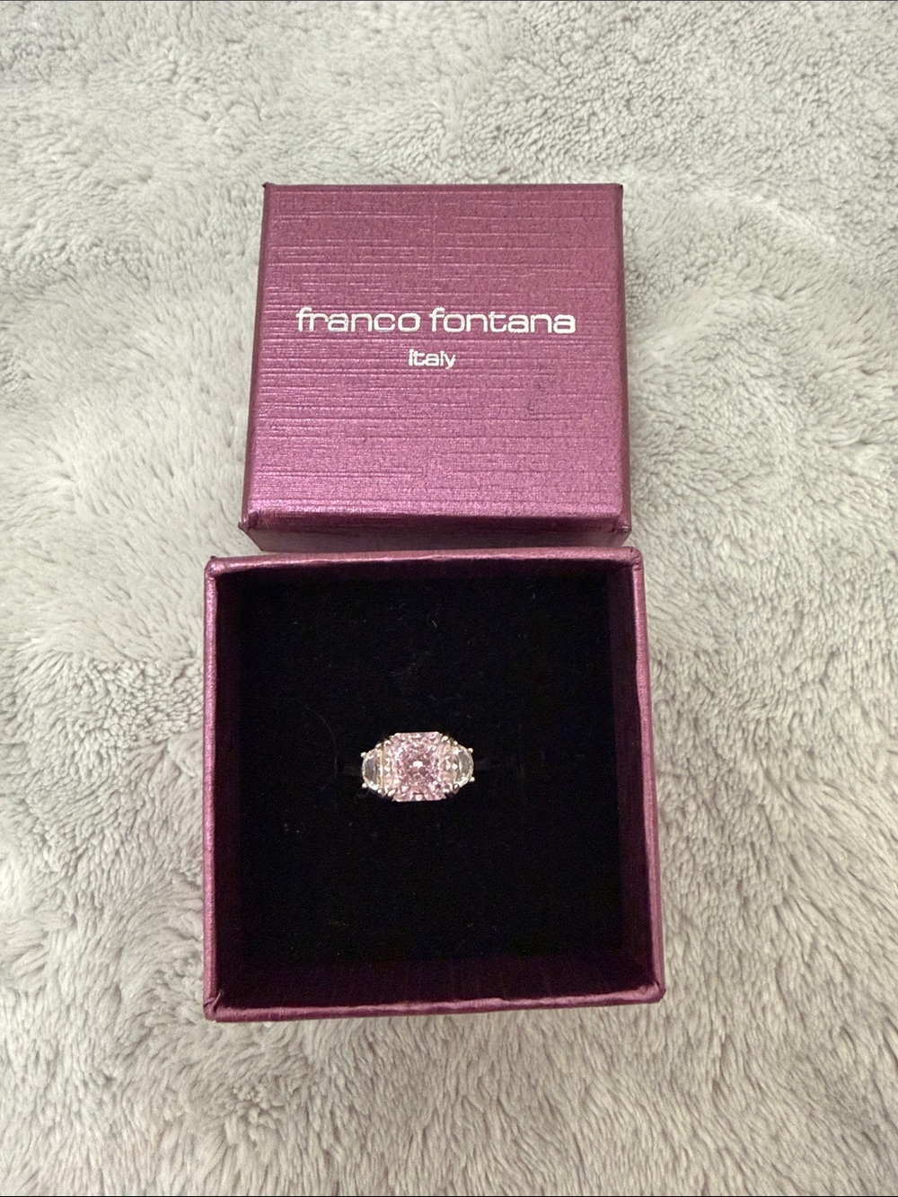 Pink Crystal Ring - Elegant Women's Statement Jewelry